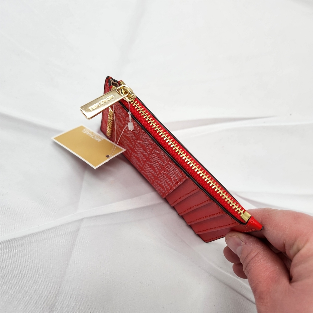 Michael Kors Red Jet Travel Set Card Holder - Picture 5 of 6
